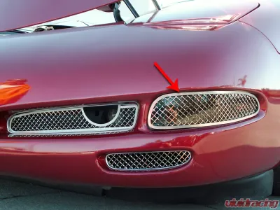 American Car Craft Grille Laser Mesh Front Marker 2pc Chevrolet Corvette 1997-2004 - ACC-032025